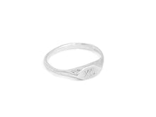 Load image into Gallery viewer, VANESSA LIANNE Single Diamond WEAR YOUR MANTRA Signet Ring