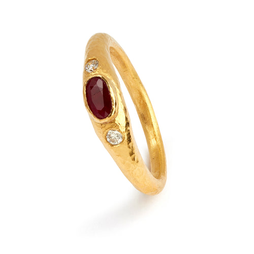 Love X Luxury Exclusive Ruby and Diamond Ring