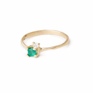 VANESSA LIANNE Annika Emerald and Diamond Ring