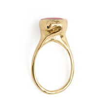 Load image into Gallery viewer, VANESSA LIANNE Ruby Snake Ring with Black Diamond