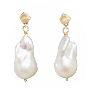 VANESSA LIANNE Finn Baroque Pearl Drop Earrings